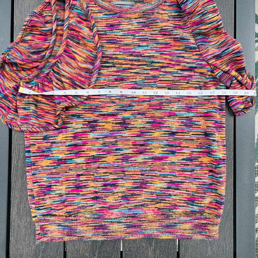 Anthropologie Knit Ruffle Sleeve Top - Picture 4 of 5